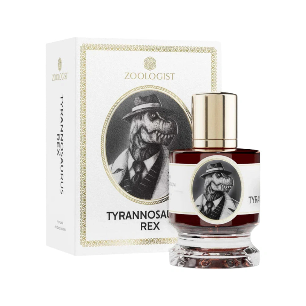 Zoologist Tyrannosaurus Rex Extrait de Parfum bottle and box packaging