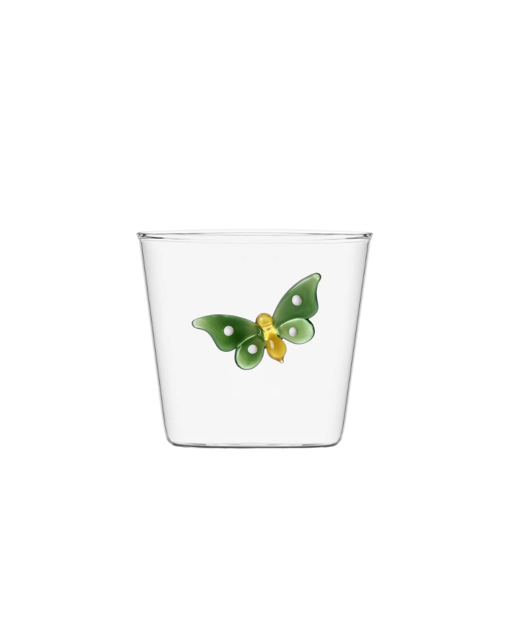 TUMBLER GREEN BUTTERFLY