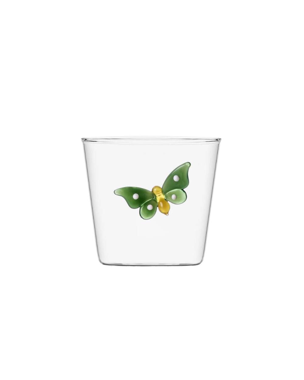 TUMBLER GREEN BUTTERFLY