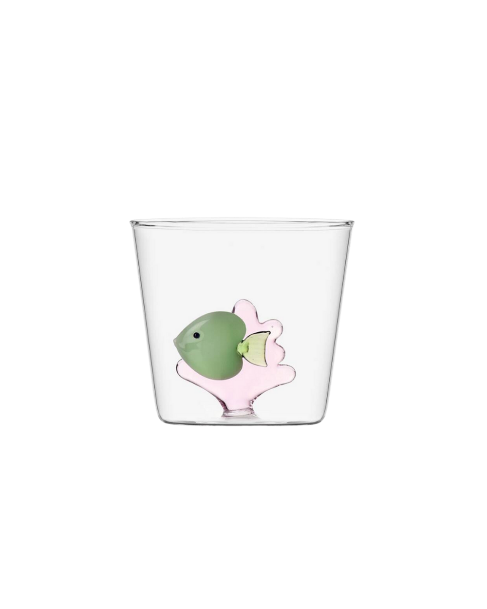 MARINE GARDEN TUMBLER GREEN FISH PINK SEAWEED