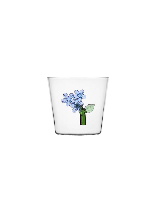 TUMBLER LIGHT BLUE FLOWER