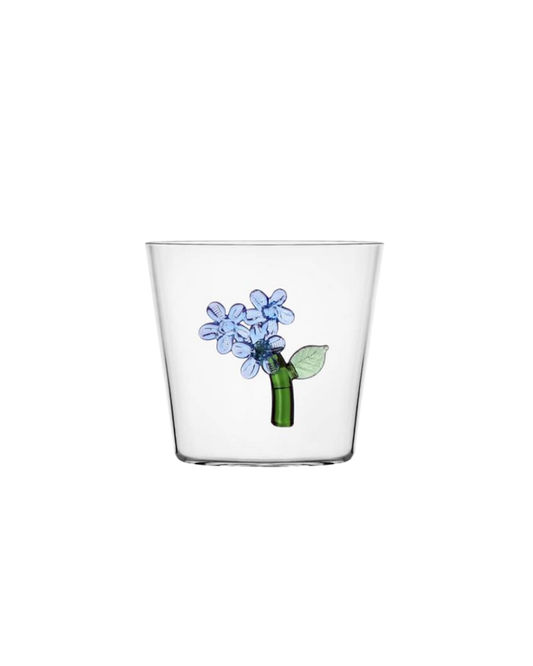 TUMBLER LIGHT BLUE FLOWER